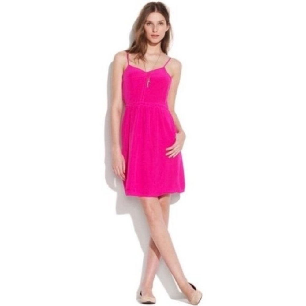 MADEWELL broadway & broome pink silk cami dress